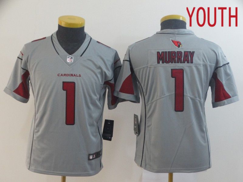 Youth Arizona Cardinals #1 Murray Grey Nike Vapor Untouchable Limited Player NFL Jerseys->women nfl jersey->Women Jersey